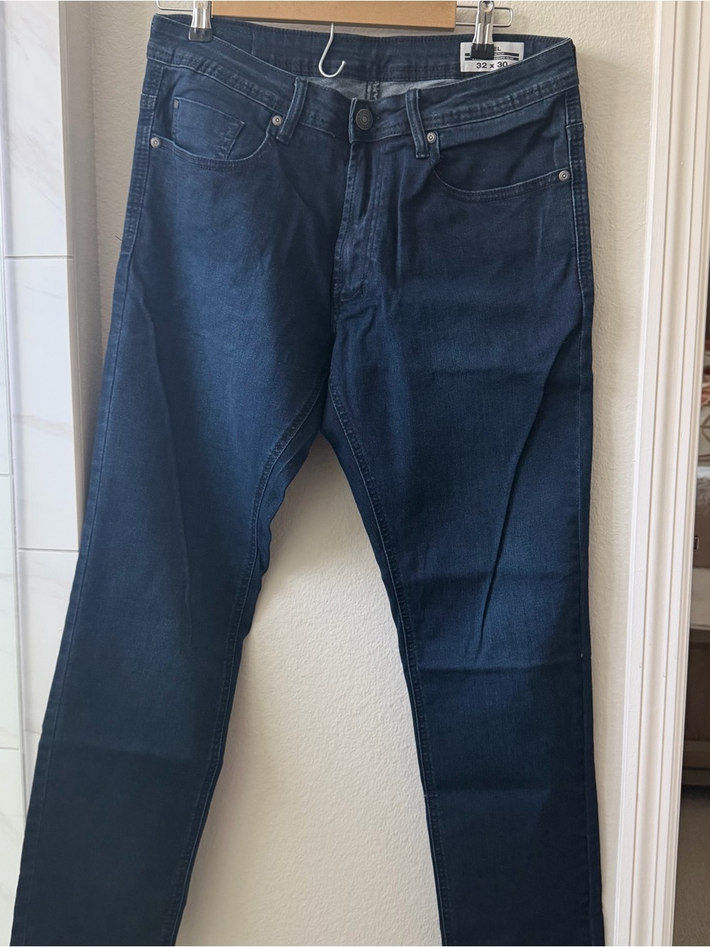 Buffalo David Bitton Slim Straight Dark Blue Jeans